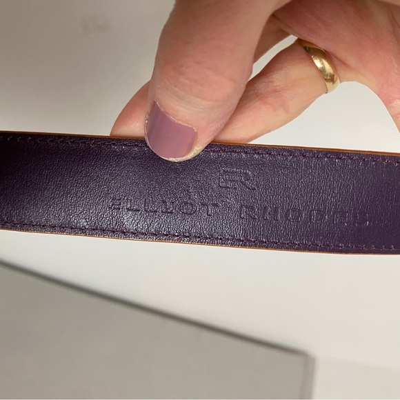 Rider Belt / Black | J.Lindeberg Official J Lindeberg Leather Belt Mens Size 29 - 31 Silver Logo Buckle Removable Orange